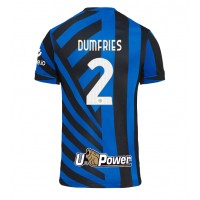 Maglia Calcio Inter Milan Denzel Dumfries #2 Prima Divisa 2024-25 Manica Corta